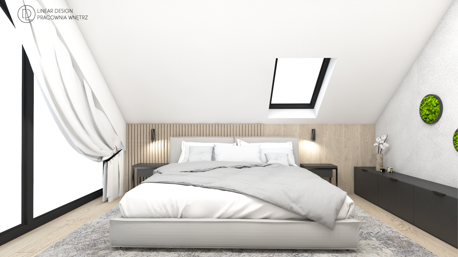 Sypialnia na poddaszu