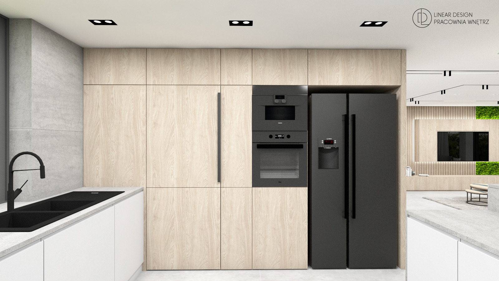 Kuchnia otwarta na salon 3