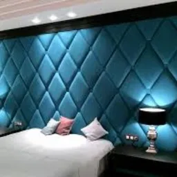 Przepiękna ścina tapicerowana w sypialni