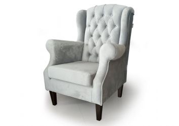 Fotel Uszak siedlisko rzucane, oparcie karo