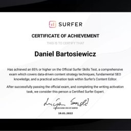 Certyfikat Eksperta SurferSEO
https://verified.cv/en/verify/51600718644444