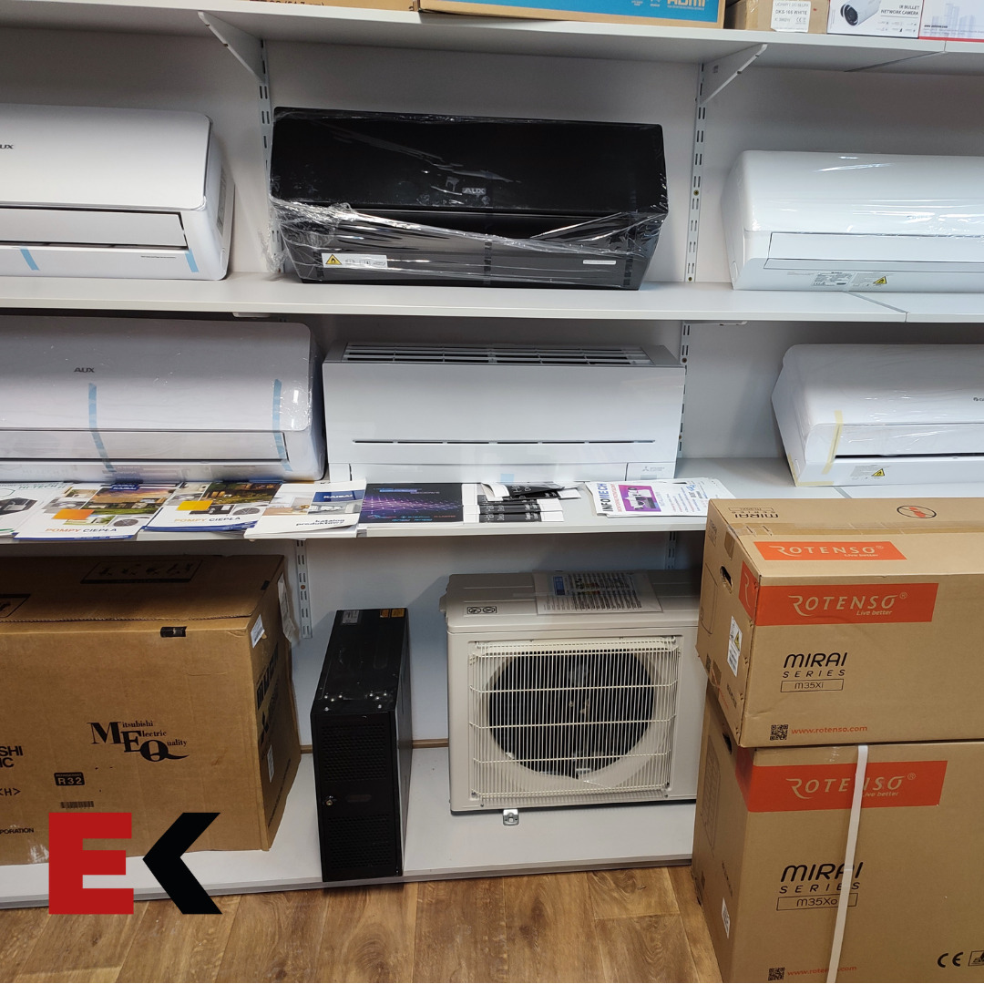 Jako jedyni w regionie mamy sklep, w którym prezentujemy klientom montowane urządzenia.