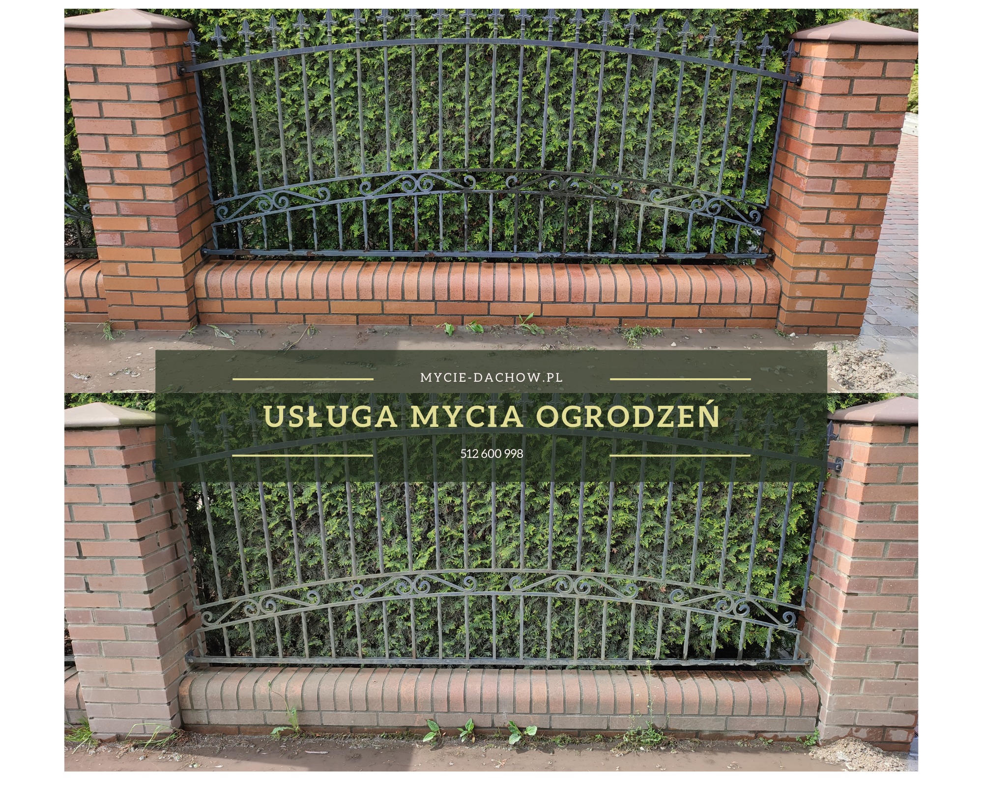 Mycie ogrodzeń