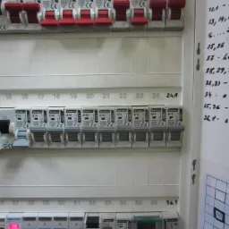 Tablica rozdzielcza w domu zmontowana na gotowo.