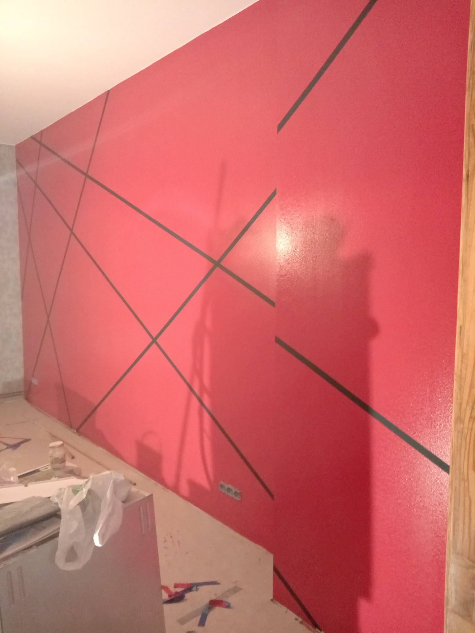 Artystyczne wykończenie ściany