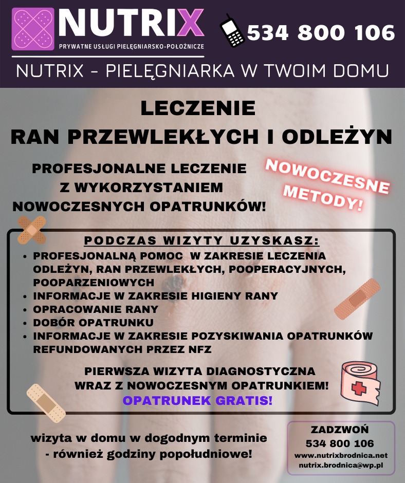 Leczenie ran i odleżyn.