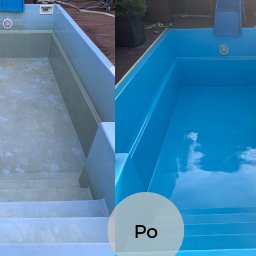 Renowacja basenu przy użyciu farby Neopox Pool. 