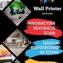 projekt ulotki dla Wall Printer Denmark