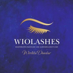 Wiolashes - logotyp stylizacja rzęs