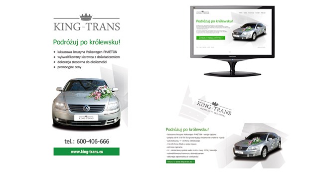 Logo i identyfikacja wizualna firmy King Trans