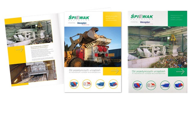 Foldery reklamowe firmy Śpiewak.