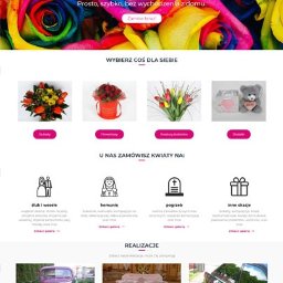 Strona internetowa kwiaciarni Tajemniczy Ogród (tokwiaciarnia.pl)