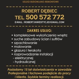 Robert Dębiec - Gładzie Gipsowe Tomaszów Mazowiecki