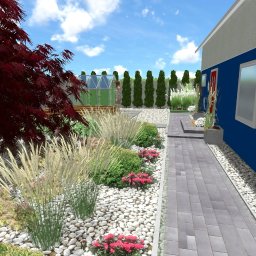 Marzena Tomalska - Ogród z warzywnikiem w Łodzi.