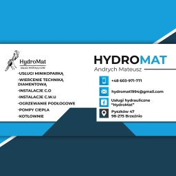 HYDROMAT ANDRYCH MATEUSZ - Prace Hydrauliczne Sieradz