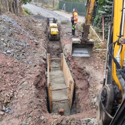 Przyłącze wod kan Międzybrodzie Bialskie 3