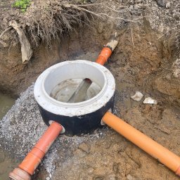 Przyłącze wod kan Międzybrodzie Bialskie 2