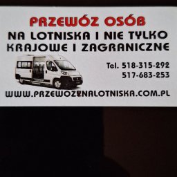 oferujemy usługi przewozu osob 
na/z lotnisk  