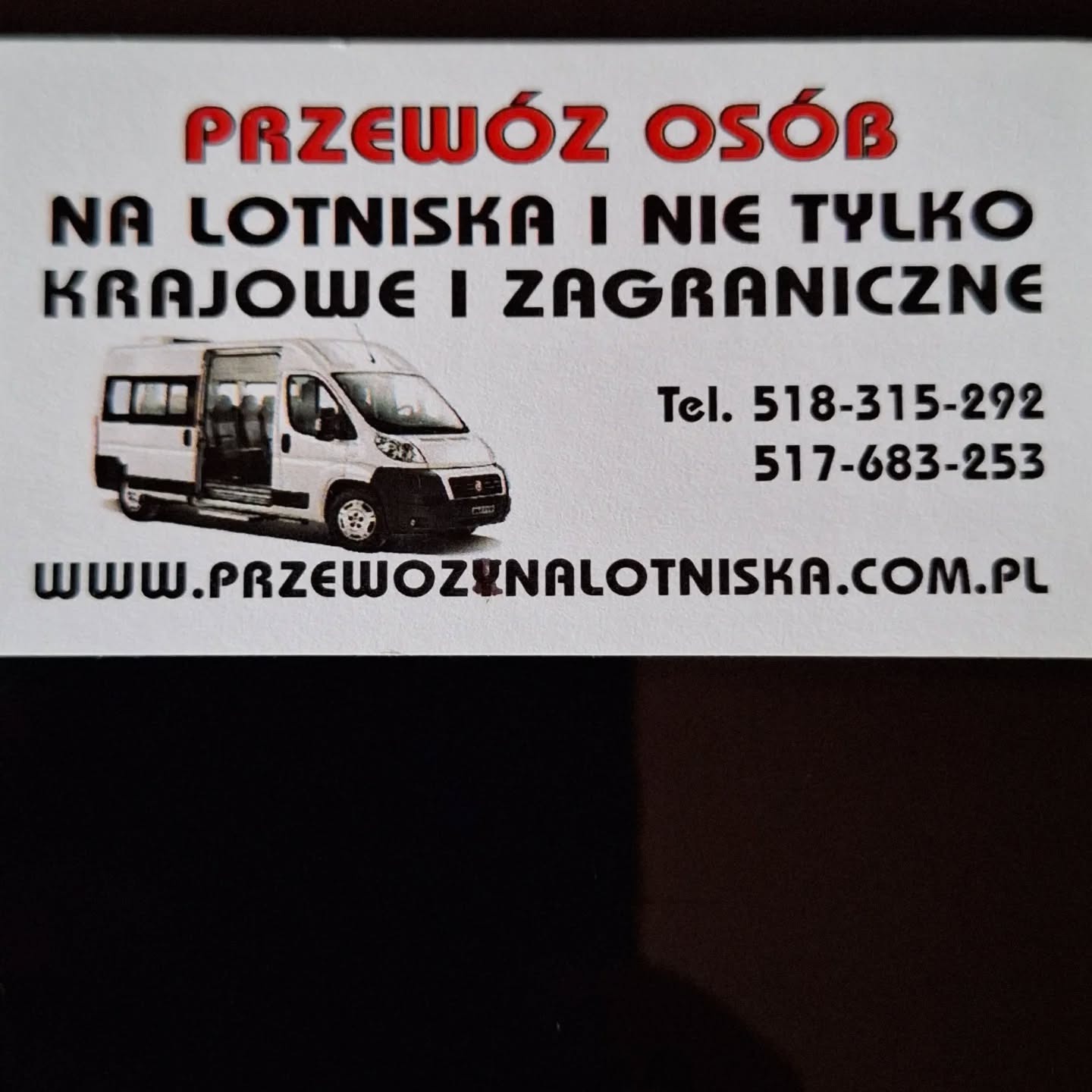 oferujemy usługi przewozu osob na/z lotnisk
