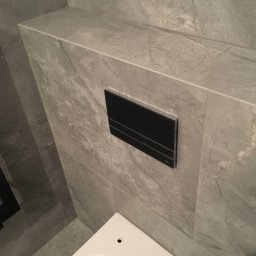 Kompleksowy remont łazienki, płytki 120x60 i 120x120, Wilanów.