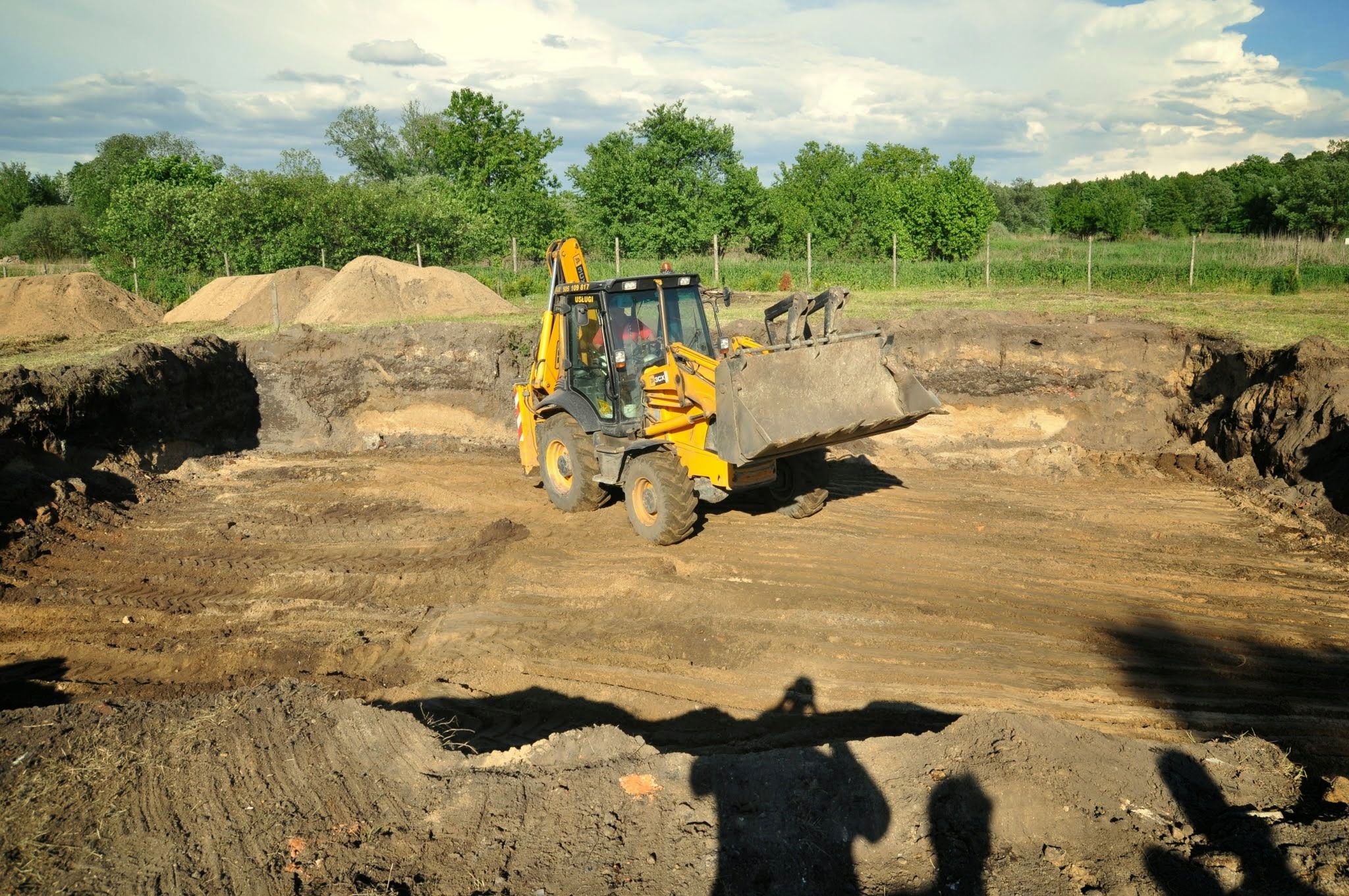 Wykop pod fundament.