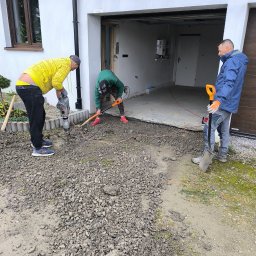 Usługi ogrodnicze - Ułożenie kostki brukowej województwo podkarpackie Biecz.