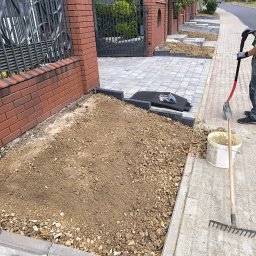 Usługi ogrodnicze - Wykonanie ogrodu przy ulicy okolice Jasła województwo podkarpackie