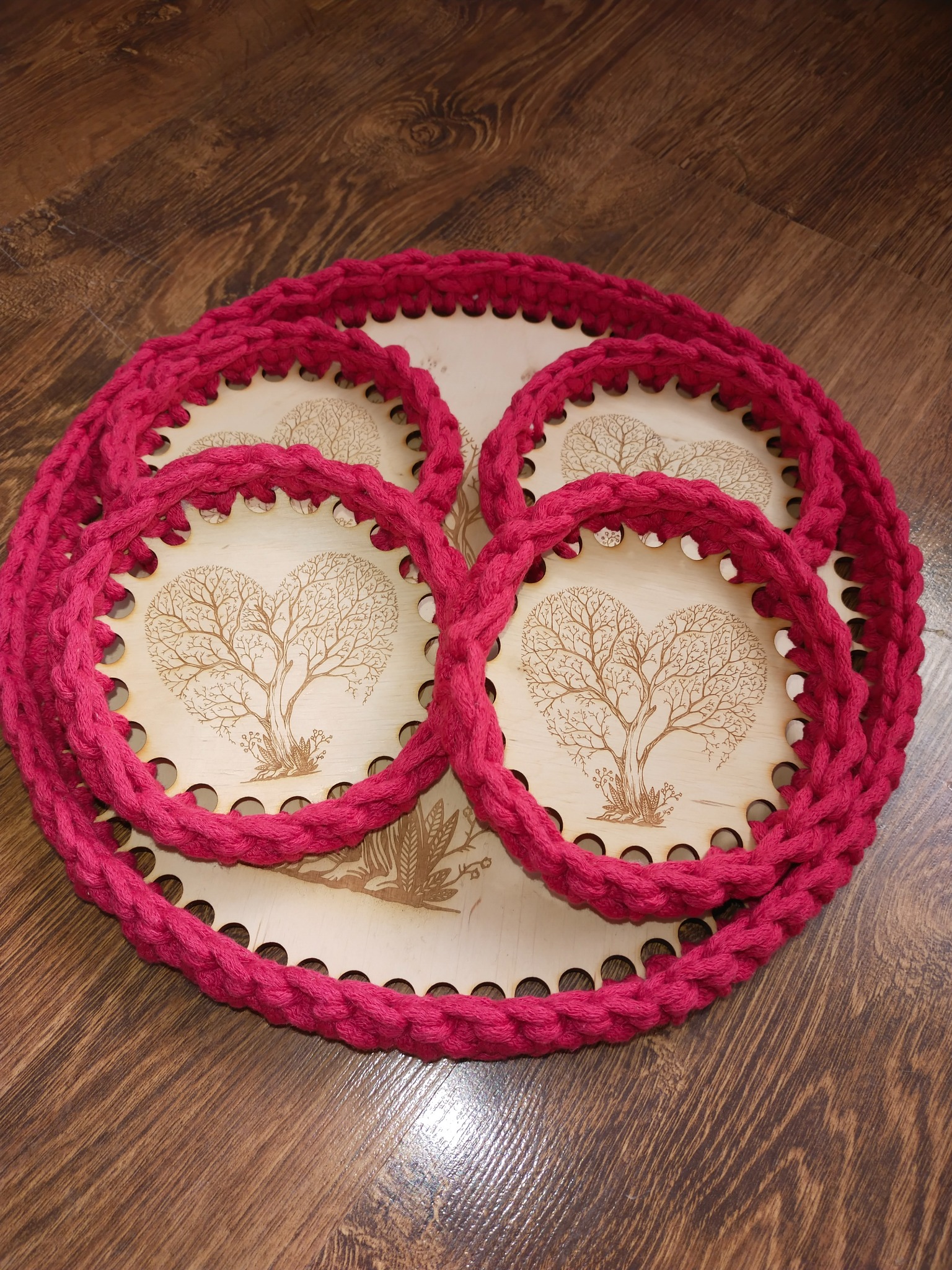 Zestaw taca plus podkladki