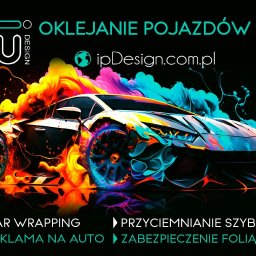 iP Design Sp. z o.o. | Reklama ☆ Projekty Graficzne & DRUKarnia ☆ Profesjonalne OKLEJANIE AUT, Szyb, - Przyciemnianie Szyb Piła