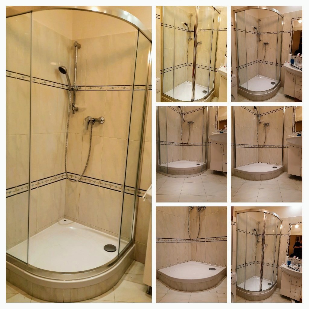 Montaż zestawu kapielowego brodzik,kabina prysznicowa.