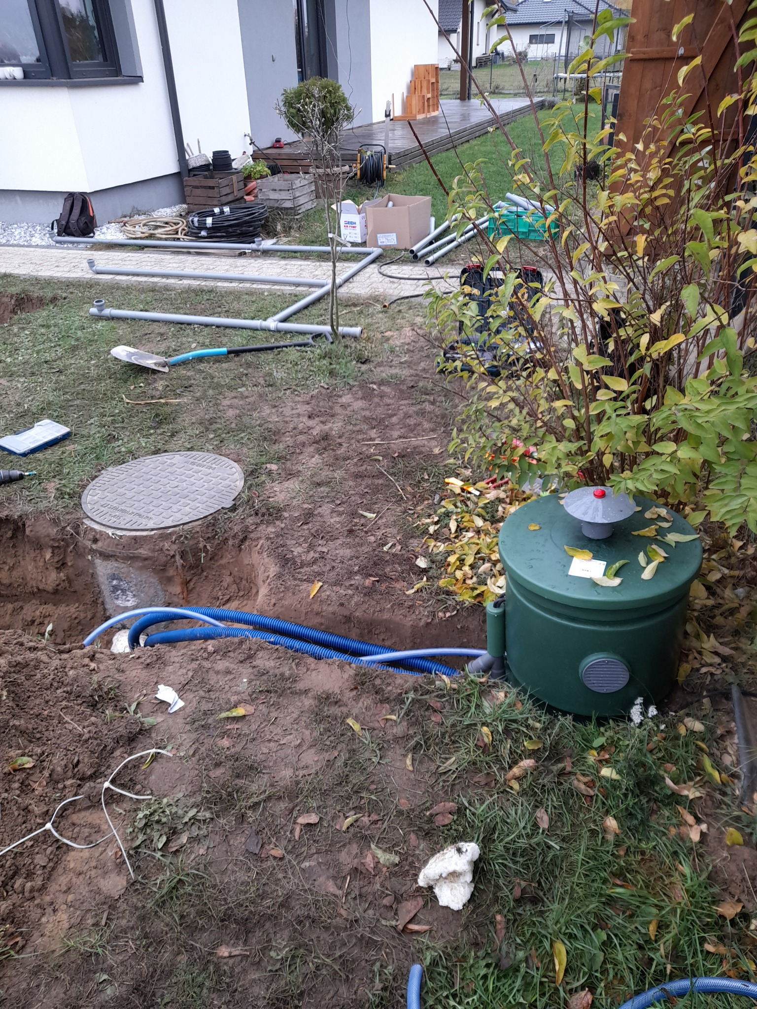 Przekształcenie istniejącego szamba na biologiczną, bezwonną oczyszczalnię HABA