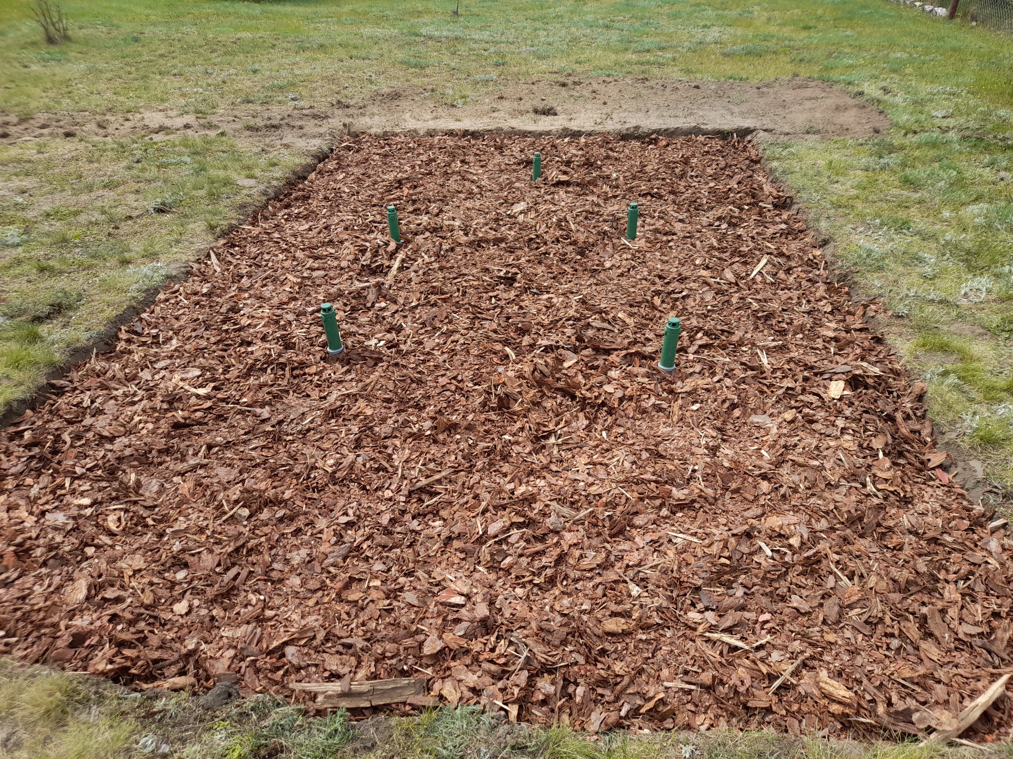 Gotowe poletko do rozsączania ścieków oczyszczonych. System Green Shower firmy HABA