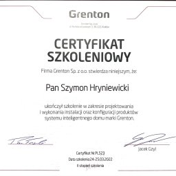 Wykonujemy instalacje pod inteligentny budynek polskiej firmy GRENTON. Zapraszam do współpracy.