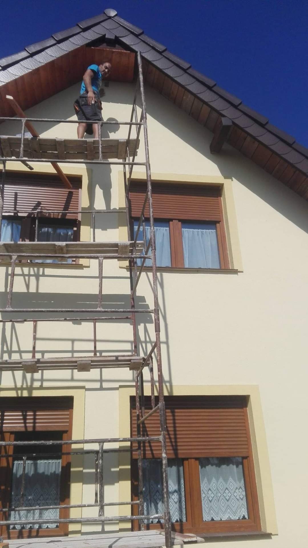 Drewniana podbitka Ostromecko, prace wysokościowe