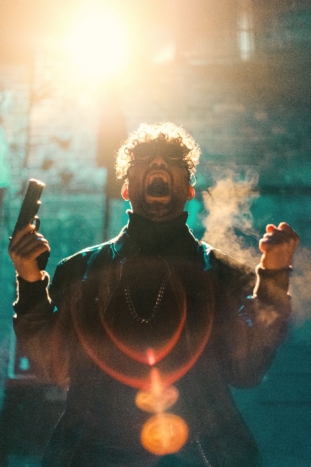 Fotografia backstage'owa wykonana na planie teledysku Arturinio - Blek Bek