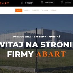 Strona www dla firmy "Abart"