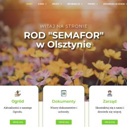 Strona www dla "ROD Semafor" w Olsztynie