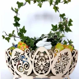 Kosz ozdobny na stół wielkanocny