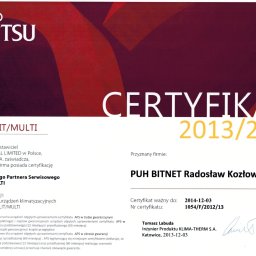 Systemy klimatyzacyjne - certyfikat Fujitsu - autoryzowany partner serwisowy.jpg