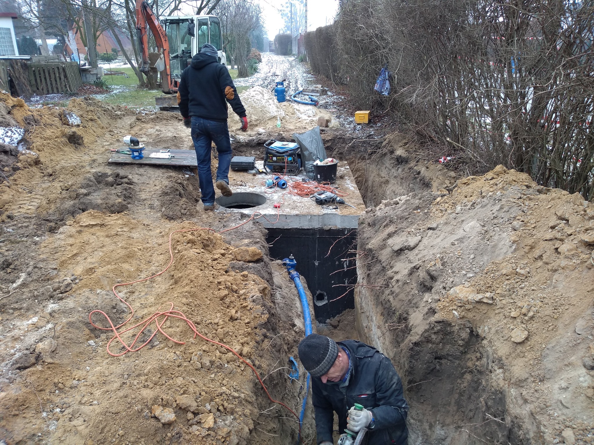 budowa sieci wodociągowej ROD PRZYSZŁOŚĆ