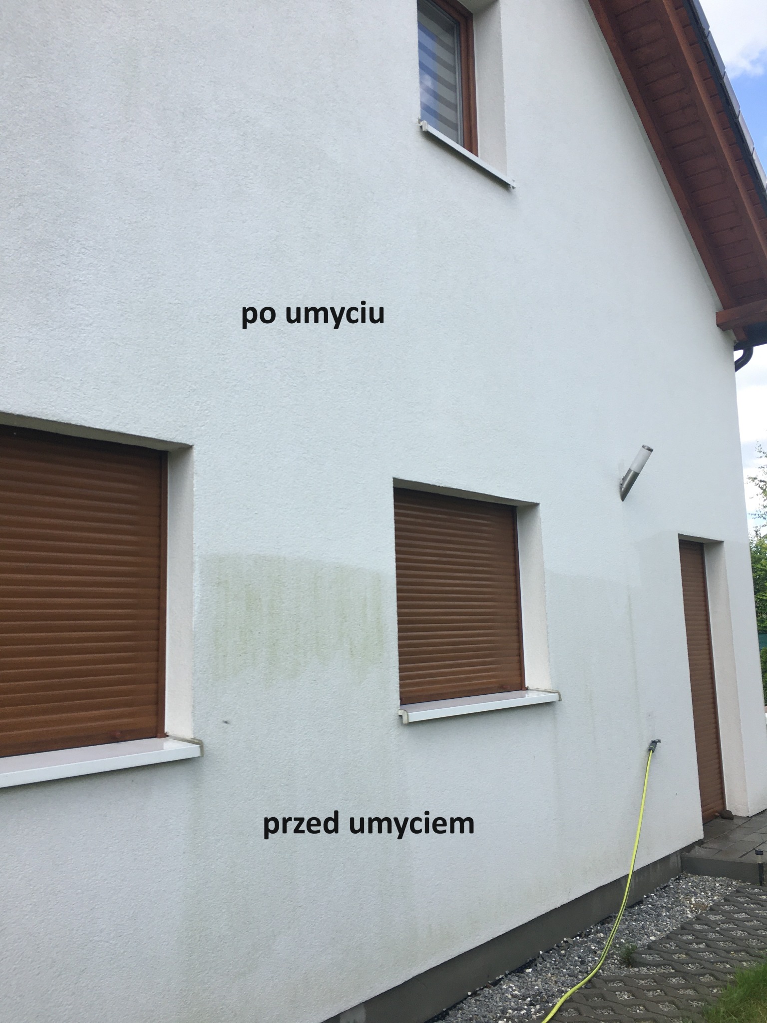 Mycie elewacji domu