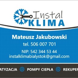 INSTAL-KLIMA MATEUSZ JAKUBOWSKI - Klimatyzacja Mieszkania Białystok