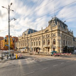 Konserwacja wnętrz i elewacji pałacu Poznańskiego w Łodzi