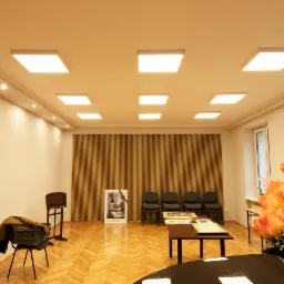 Oświetlenie szkoły muzycznej w Bydgoszczy. Lampy LED PLATO-3.