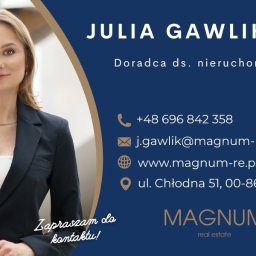 Julia Gawlik, doradca ds. nieruchomości. Specjalizacja: wynajem