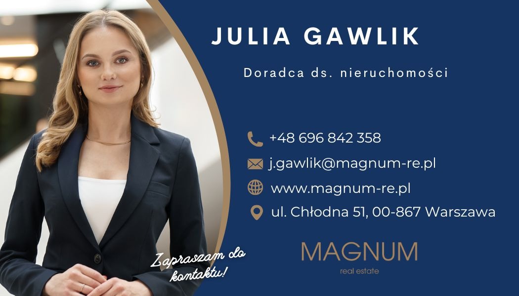 Julia Gawlik, doradca ds. nieruchomości. Specjalizacja: wynajem