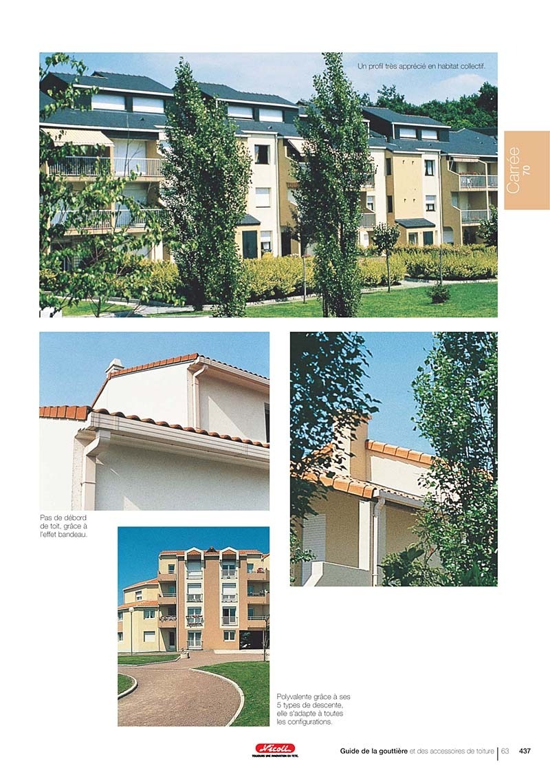 System rynnowy francuskiego producenta Firmy Nicoll.