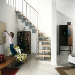 Schody modułowe KOMPACT (z tralkami)