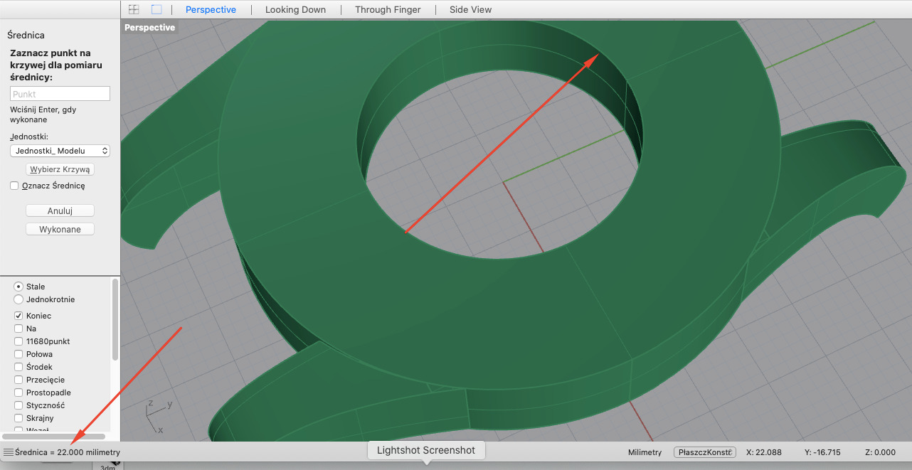 Projektowanie 3D koperty zegarka.