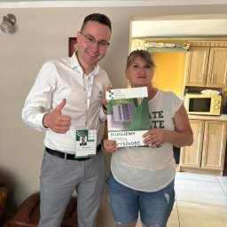 Liqene Fotowoltaika Radom, Pompy Ciepła - klient z pracownikiem